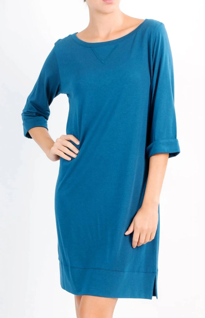 3/4 Sleeve Lounge Dress - Clearance Rack - Twelve Eighty Eight Dress twelveeightyeight.com