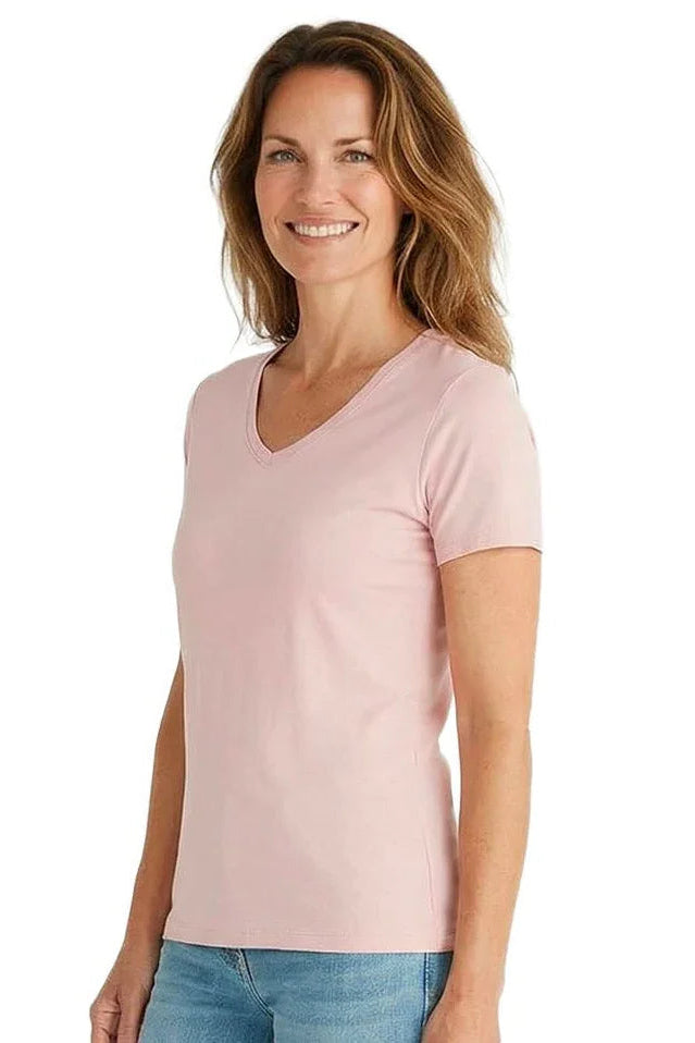 Beyond the Basics Short Sleeve V Neck Tee