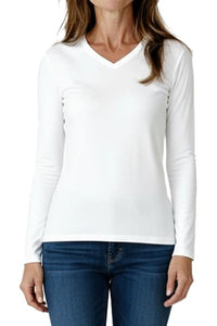 Beyond the Basics Long Sleeve V Neck Tee