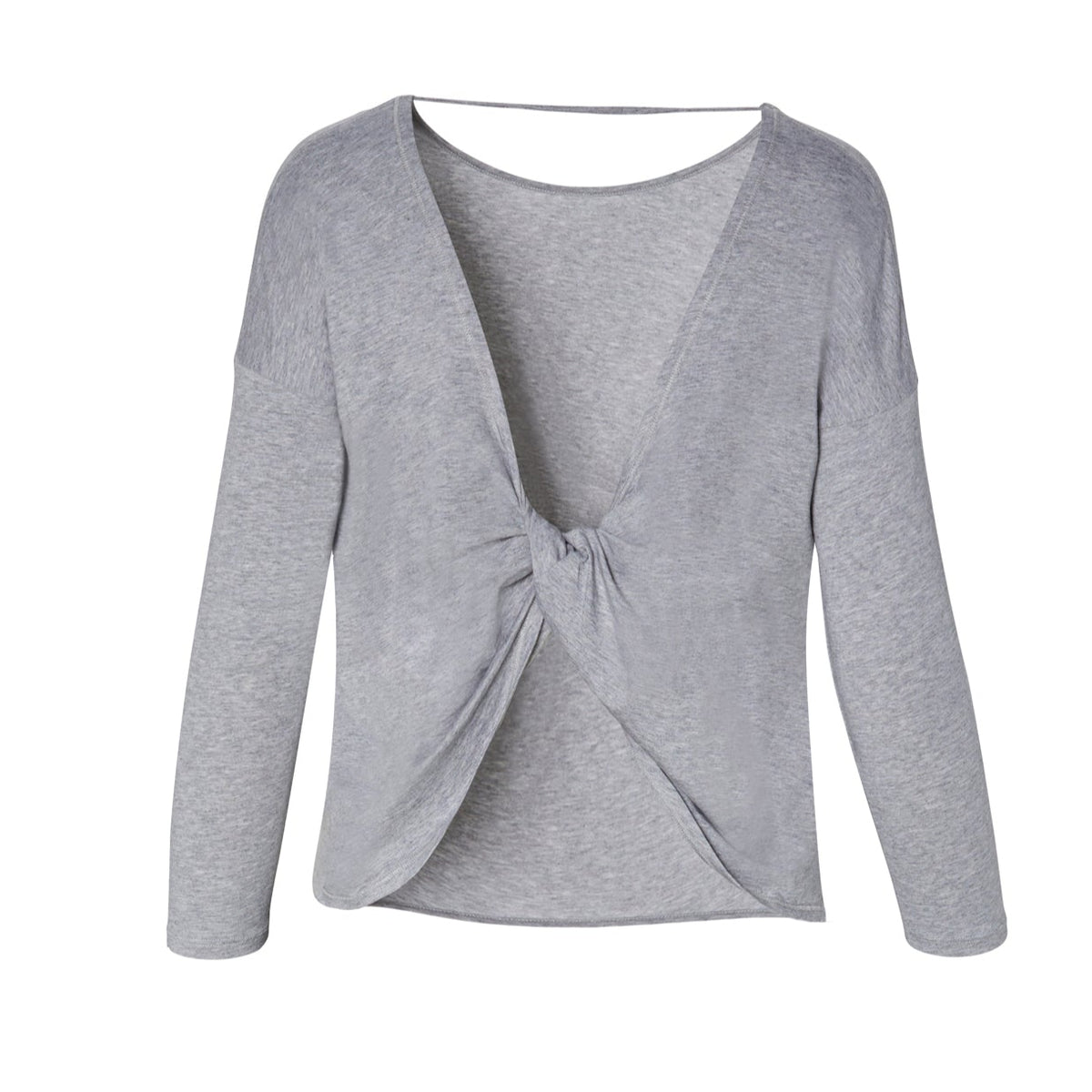 Long Sleeve Draped Back Top - Clearance Rack