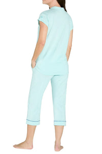 Arya Short Sleeve Cropped Pant PJ Set - Sales Rack - Twelve Eighty Eight PJ Sets twelveeightyeight.com