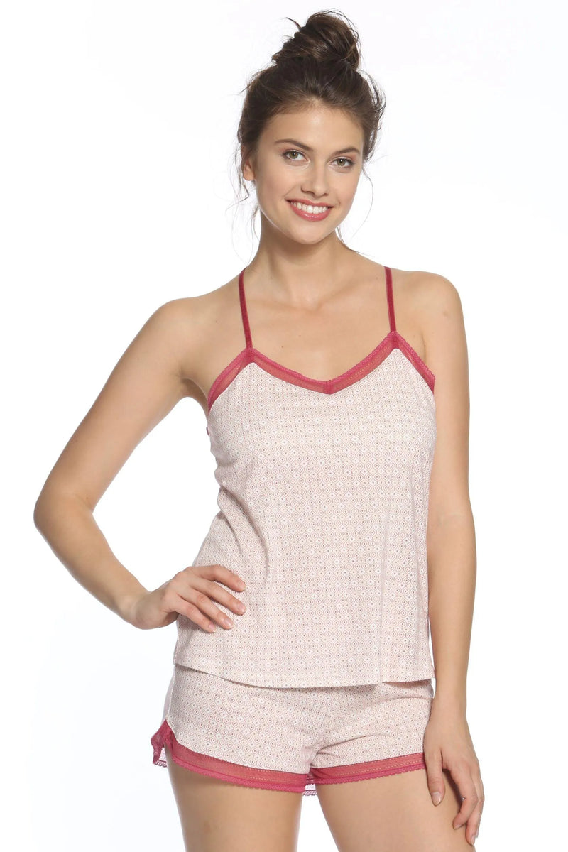 Bridgette Racerback Camisole Boxer PJ Set - Sales Rack - Twelve Eighty Eight Tap Set twelveeightyeight.com