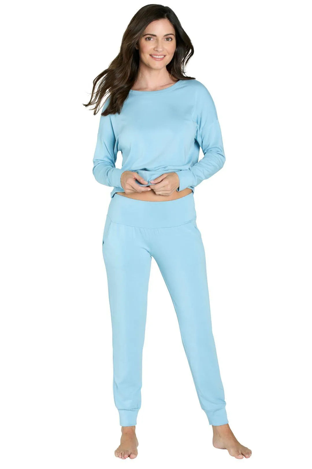 Laguna Relaxed Long Sleeve Loungewear Set - Sales Rack - Twelve Eighty Eight Loungewear twelveeightyeight.com