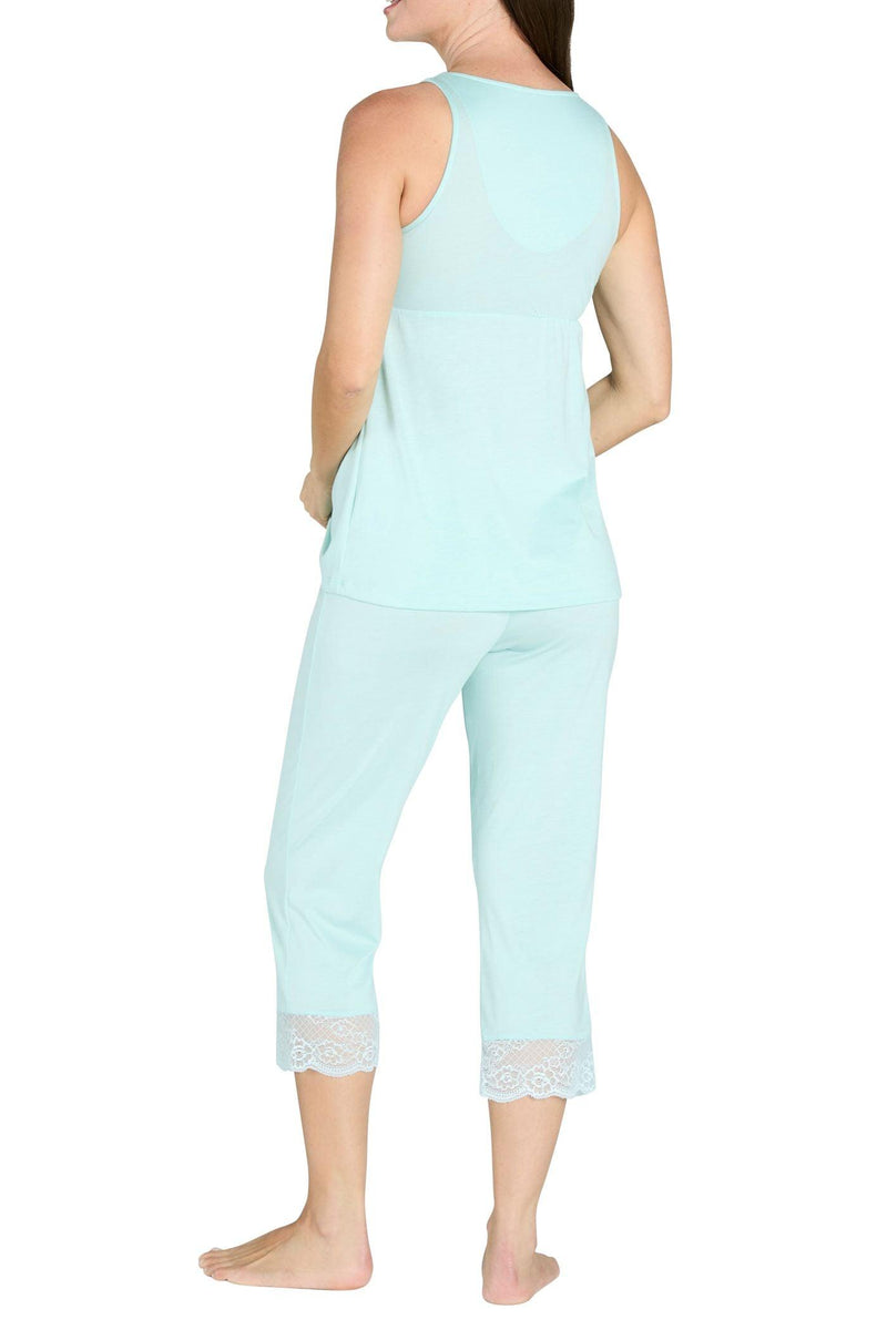 Leslie Tank Camisole Cropped Pant Set - Sales Rack - Twelve Eighty Eight PJ Sets twelveeightyeight.com