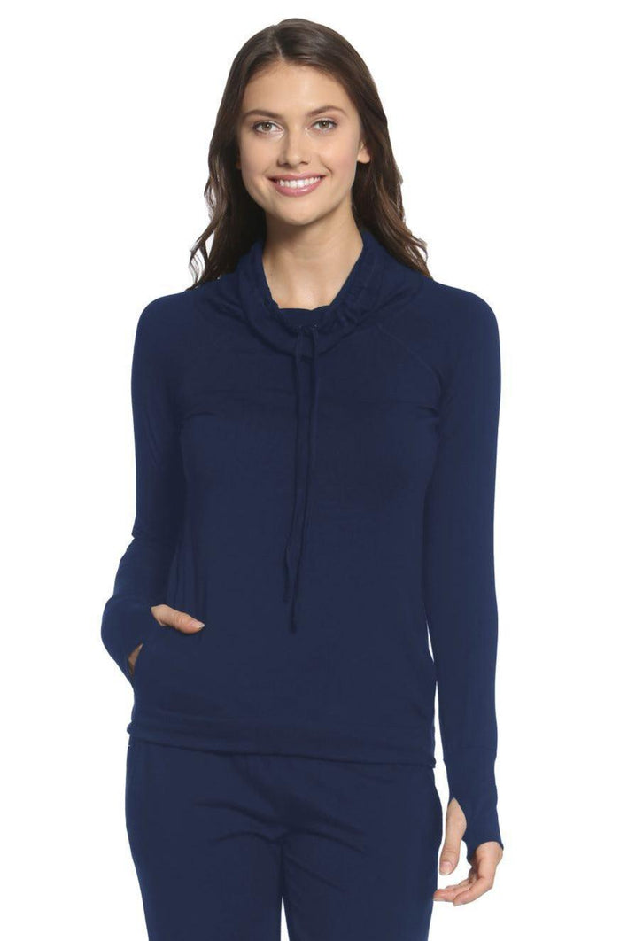 Long Sleeve Cowl Neck Pullover - Clearance Rack - Twelve Eighty Eight Loungewear twelveeightyeight.com