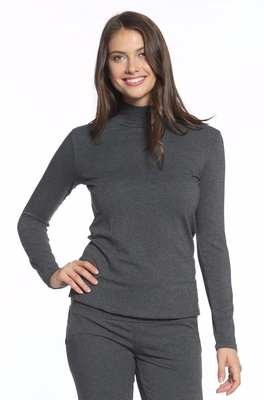 Long Sleeve Mock Neck Tee - Twelve Eighty Eight Layering twelveeightyeight.com