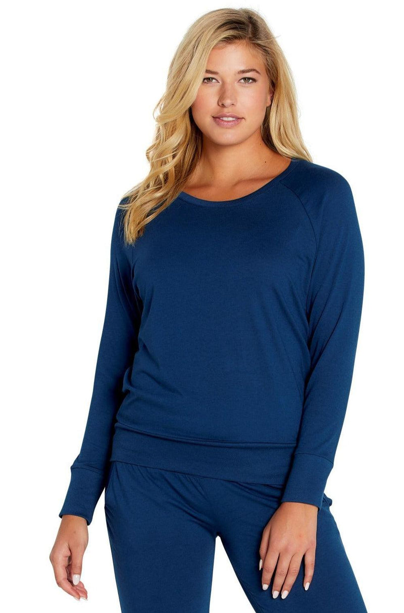 Relaxed Long Sleeve Pullover - Twelve Eighty Eight Loungewear twelveeightyeight.com