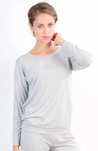 Relaxed Long Sleeve Pullover - Twelve Eighty Eight Loungewear twelveeightyeight.com